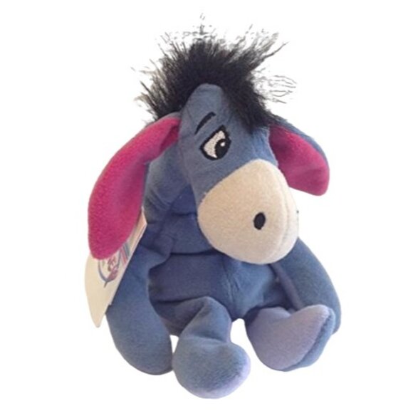 The Disney Store Eeyore Winnie the Pooh Mini Bean Bag Plush 9" NWT - Picture 1 of 7